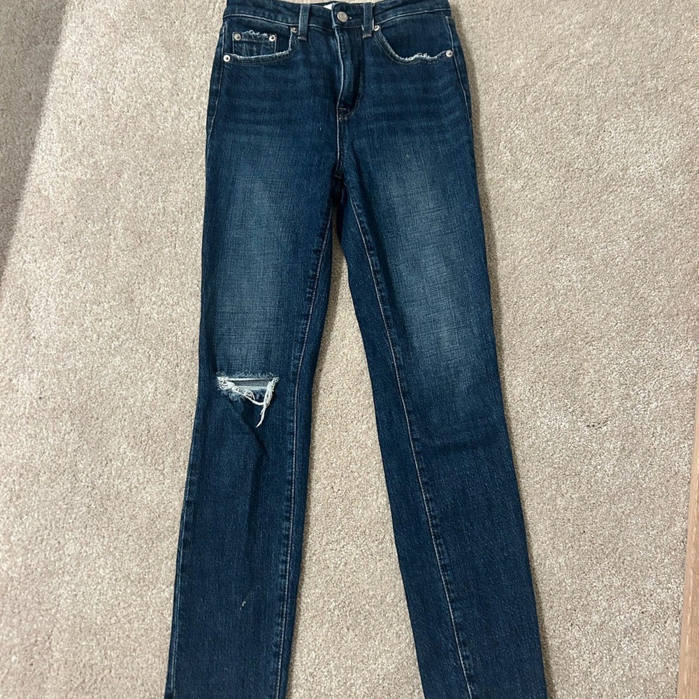 Pistola Midnight Blue Distressed Skinny Jeans